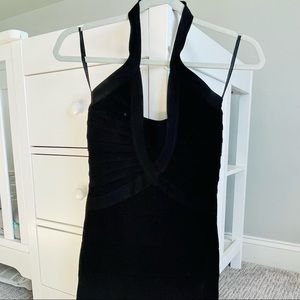 Bebe Black Bodycon Bandage Dress Size S